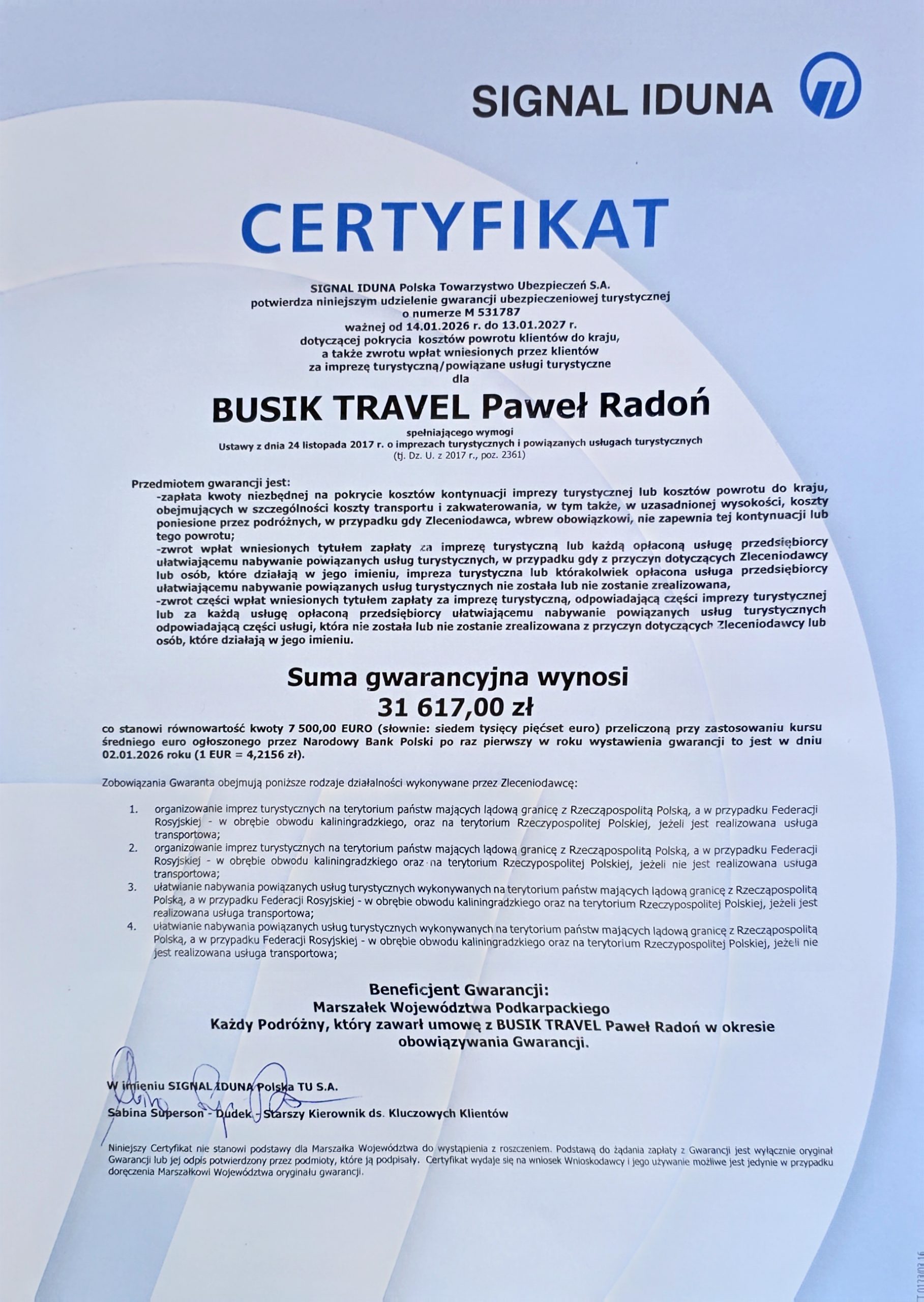 Gwarancja ubezpieczeniowa