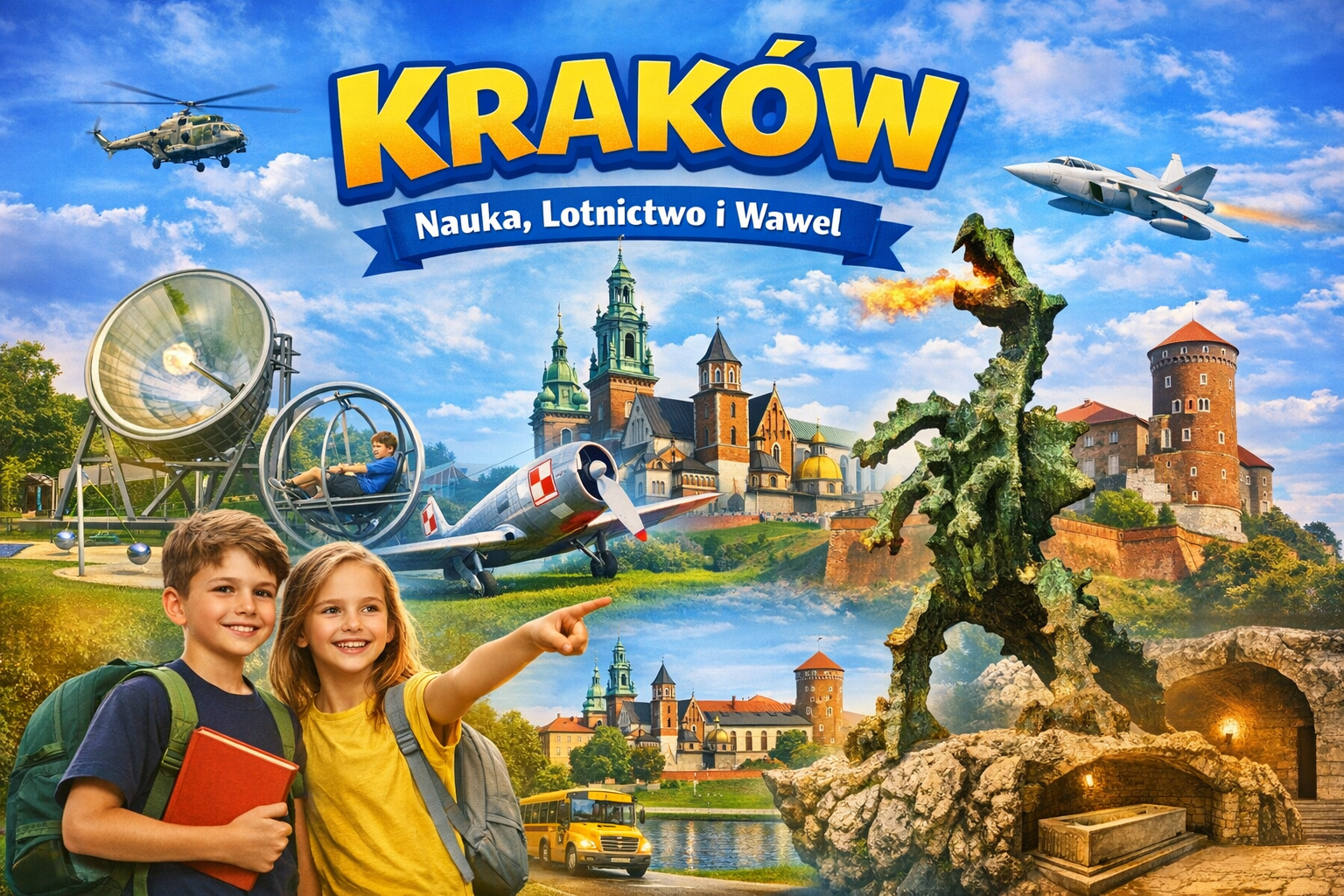 Kraków - Lem, Muzeum lotnictwa, Wawel