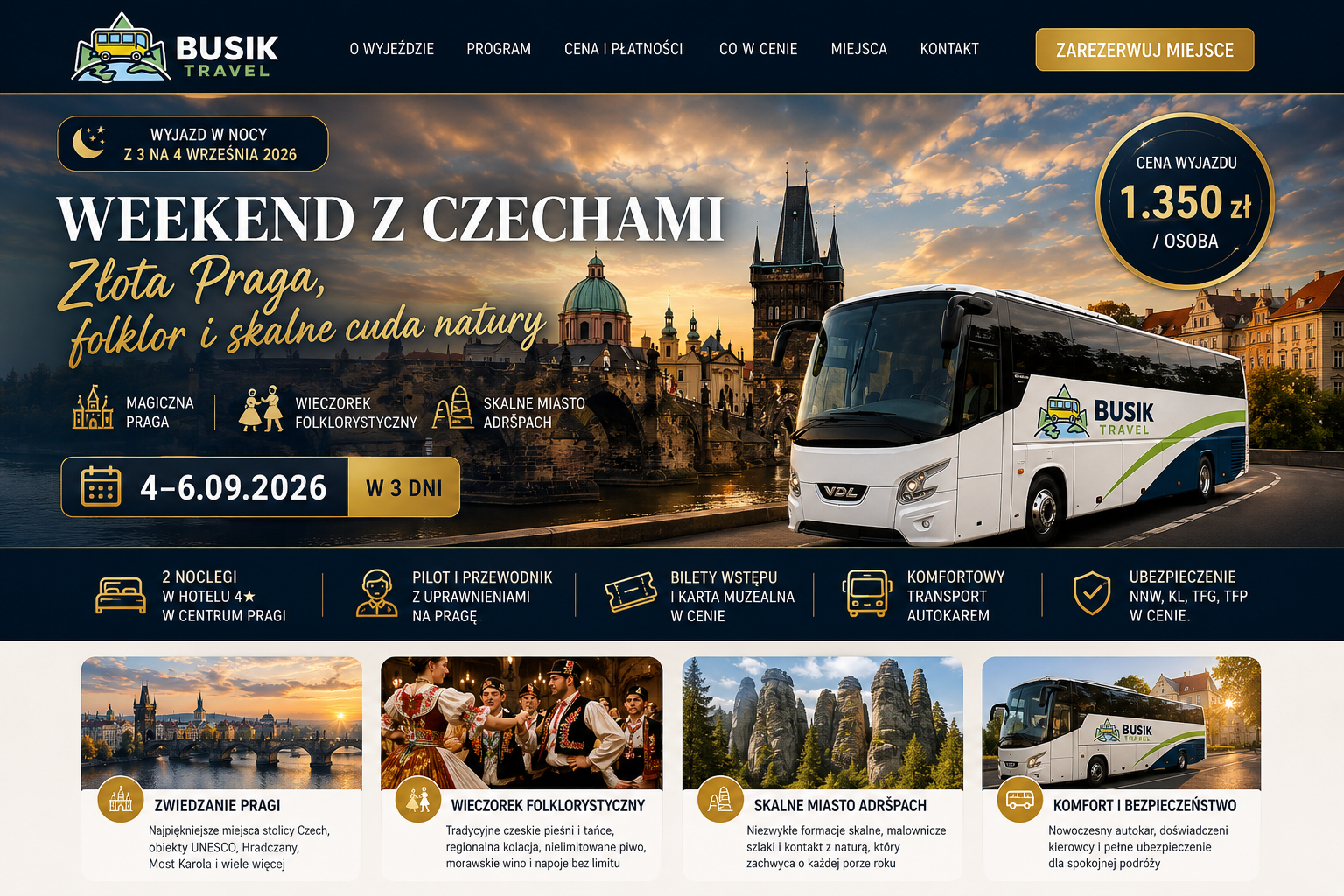 CZECHY - PRAGA (3 dni)